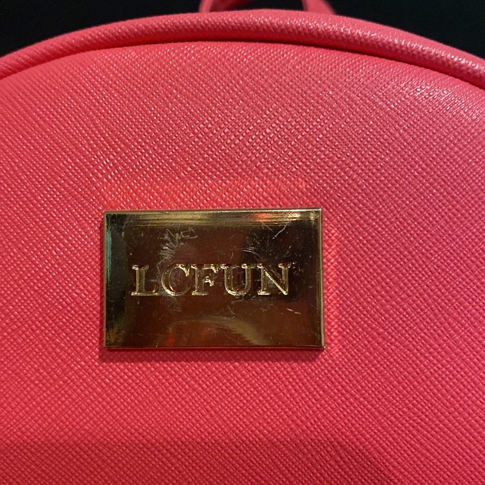 Pink mini backpack with bow - Picture 4 of 11